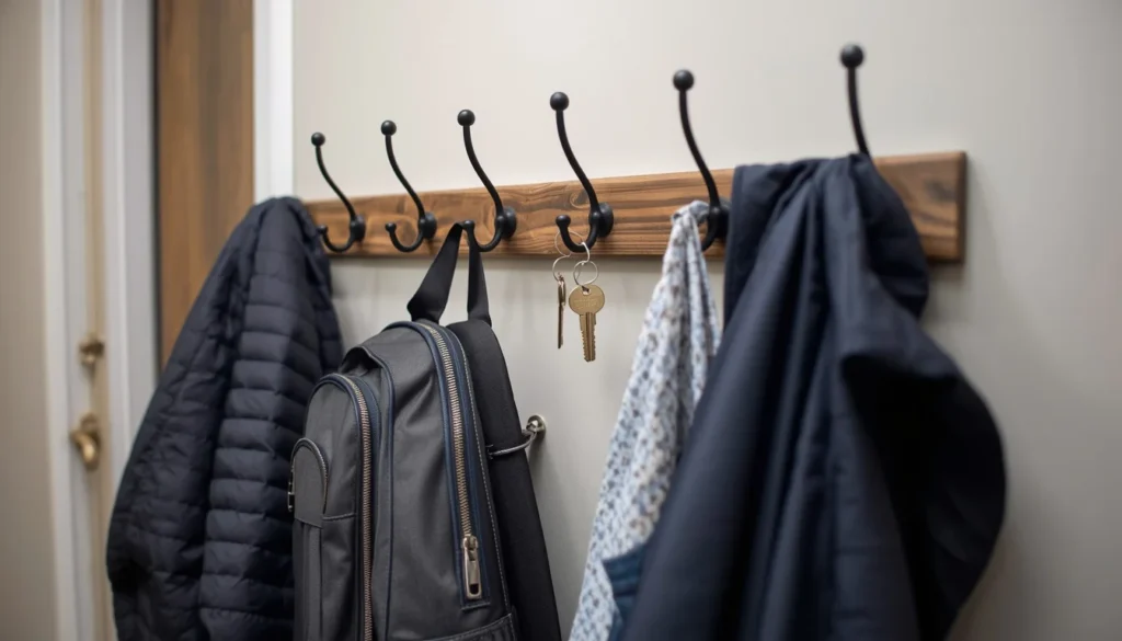 dorm room ideas for guys - command hook entryway organizer by dorm door