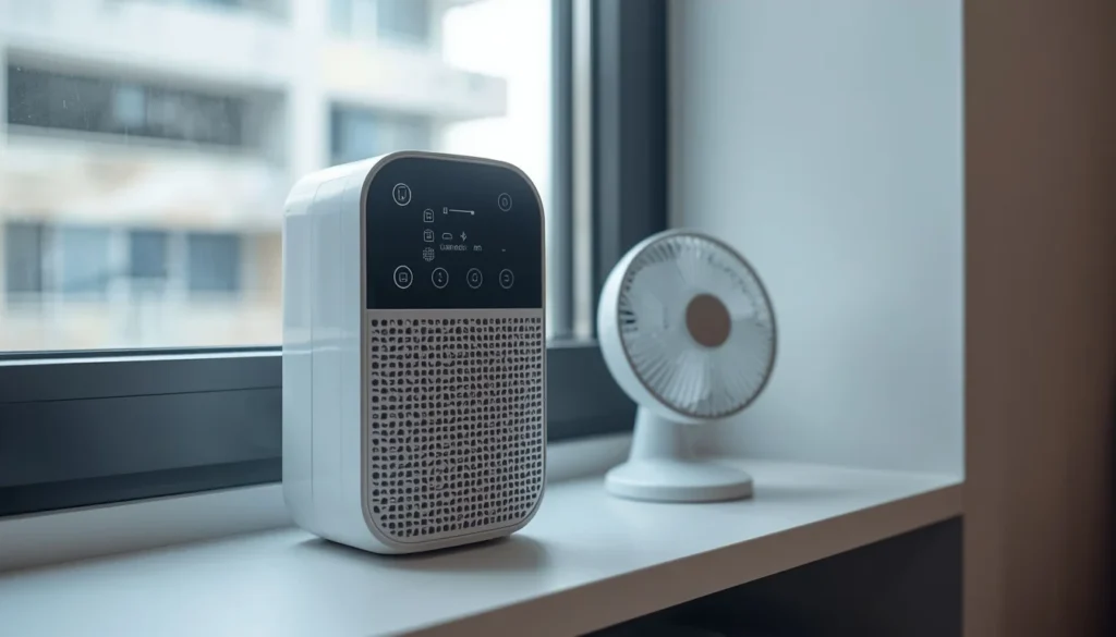dorm room ideas for guys - air purifier and fan for better dorm air quality