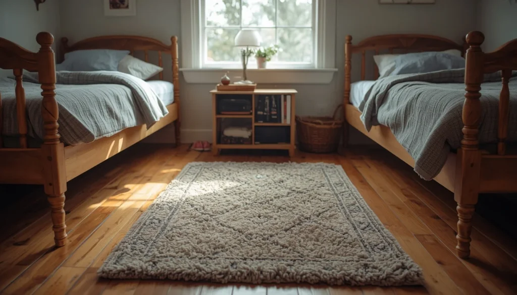 dorm room ideas for guys - area rug for cozy dorm room floor