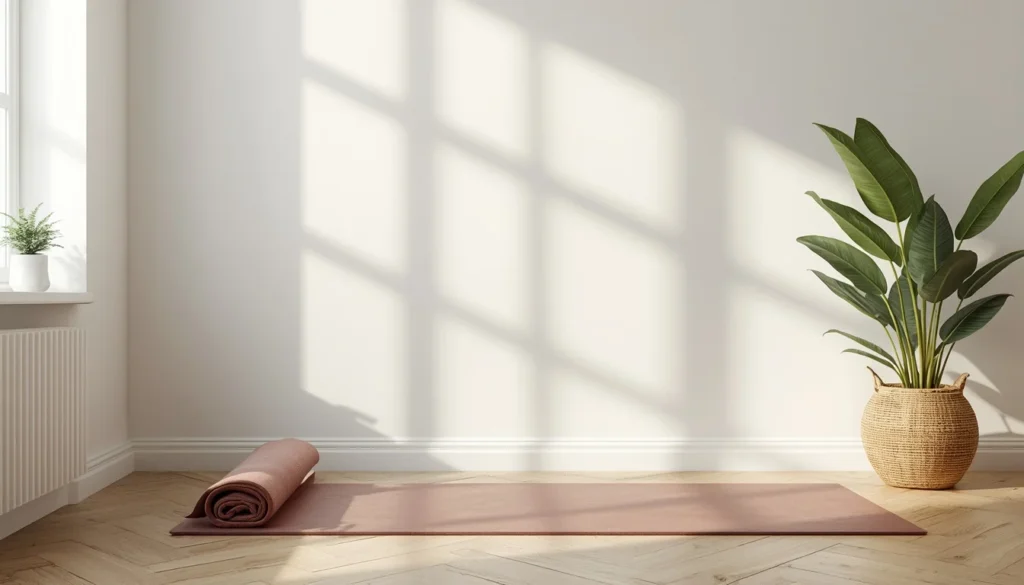 living room corner ideas - calm yoga and meditation corner