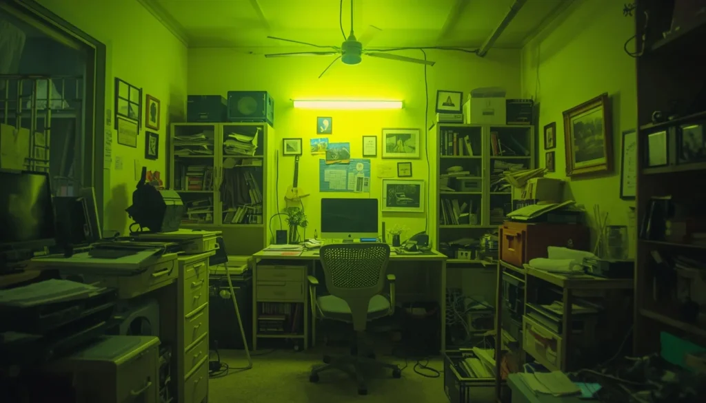 best paint colors for home offices - example of a paint color mistake