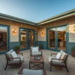 : pewter green patio ideas for a calm outdoor seating area | File: pewter-green-patio-ideas-featured.