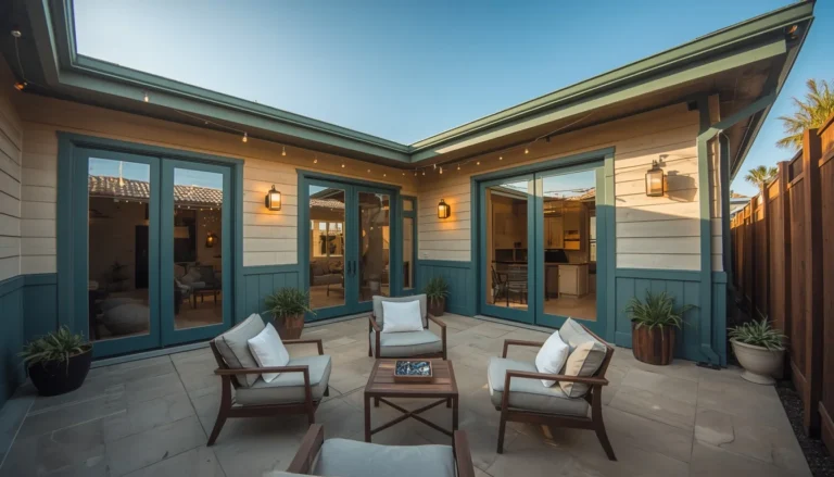 : pewter green patio ideas for a calm outdoor seating area | File: pewter-green-patio-ideas-featured.