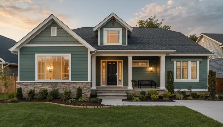 pewter green house ideas for exterior and interior color planning